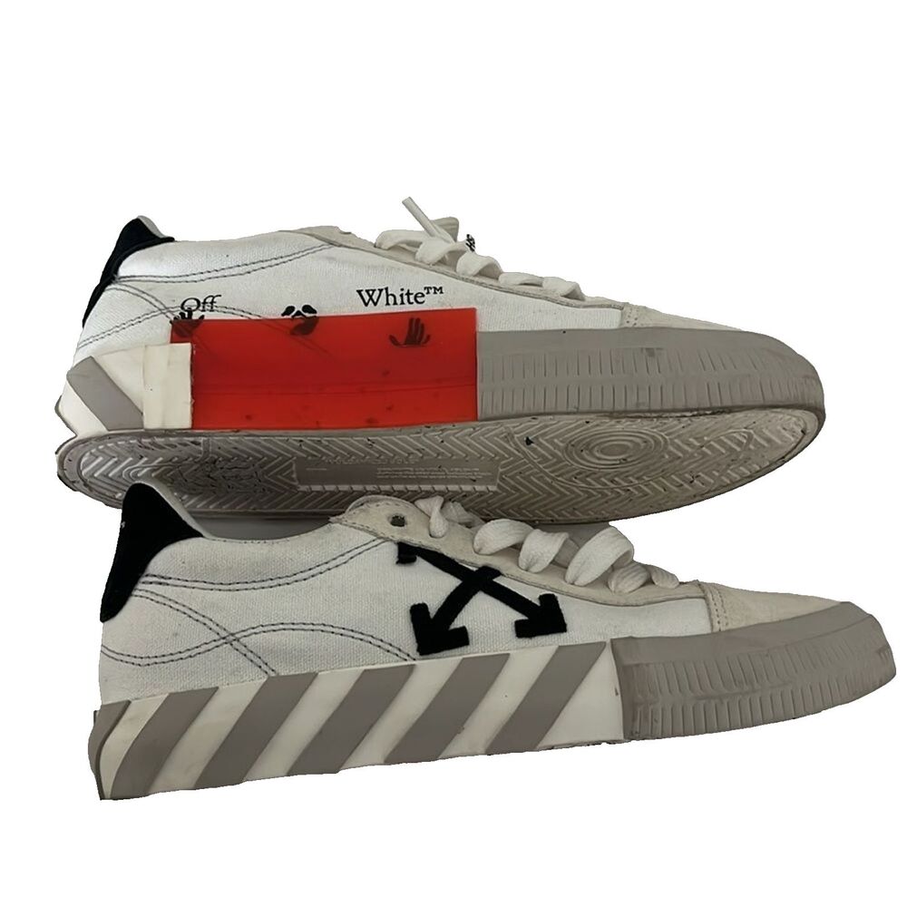 OFF WHITE EUC Vulcanized low-top sneakers size 39 EUR women’s sz 9 US
